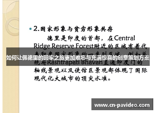 如何让佩德里的回家之旅更加难忘与充满惊喜的创意策划方案
