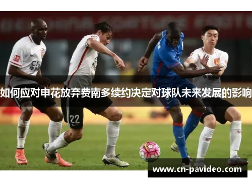 如何应对申花放弃费南多续约决定对球队未来发展的影响